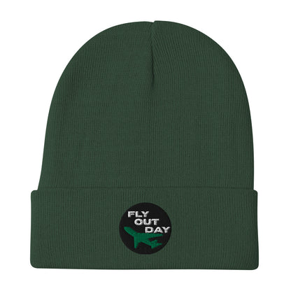 Fly Out Day Embroidered Beanie
