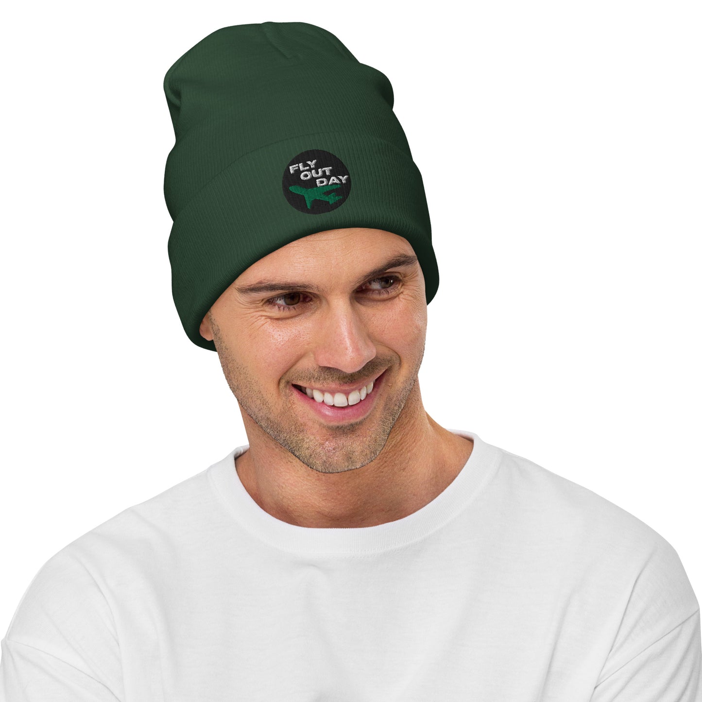 Fly Out Day Embroidered Beanie