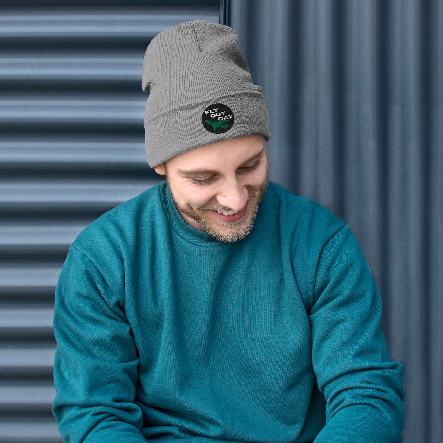 Fly Out Day Embroidered Beanie