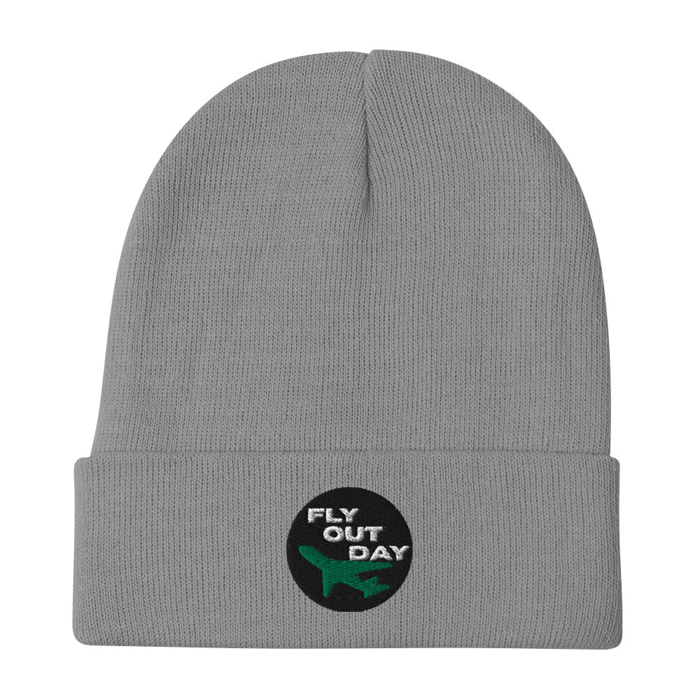 Fly Out Day Embroidered Beanie