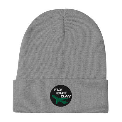 Fly Out Day Embroidered Beanie