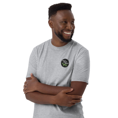 Fly Out Day Embroidered Short-Sleeve Unisex T-Shirt